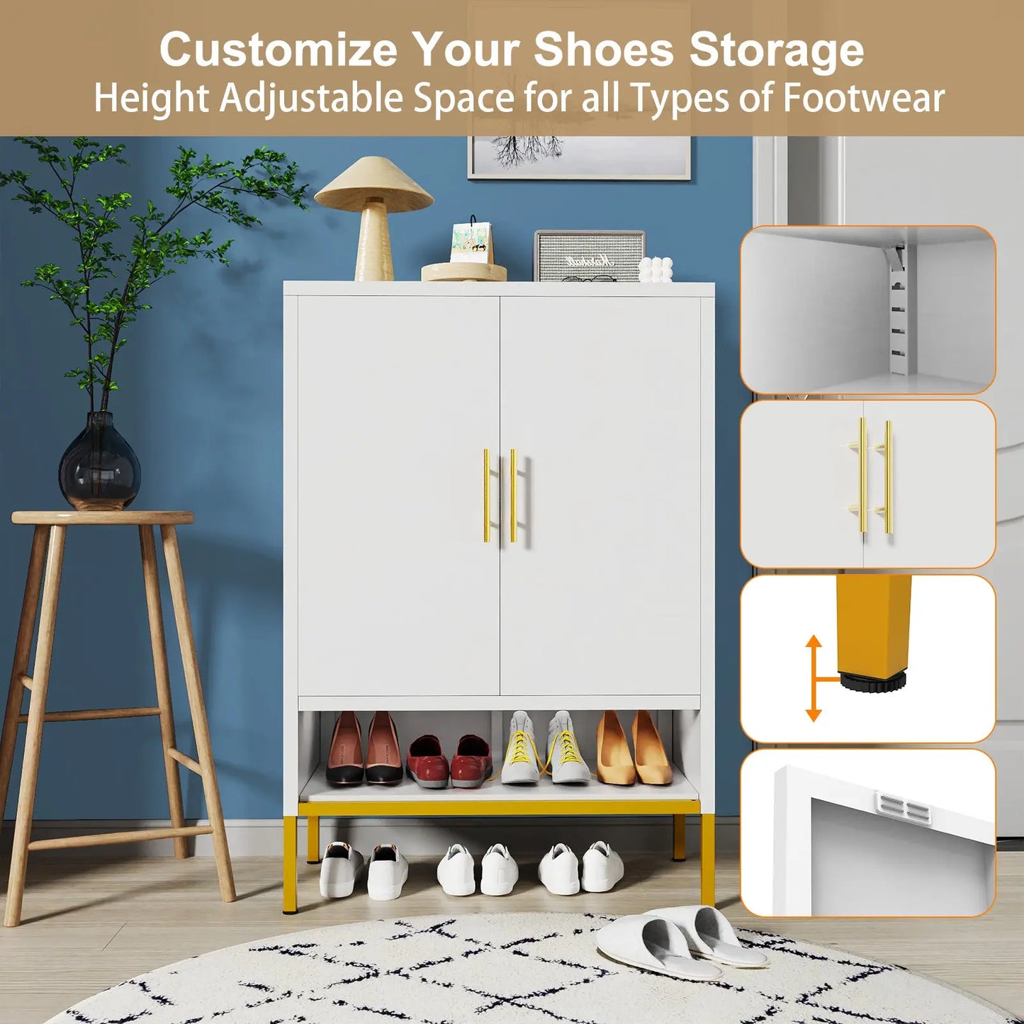 2-Door Shoes Cabinet My Store