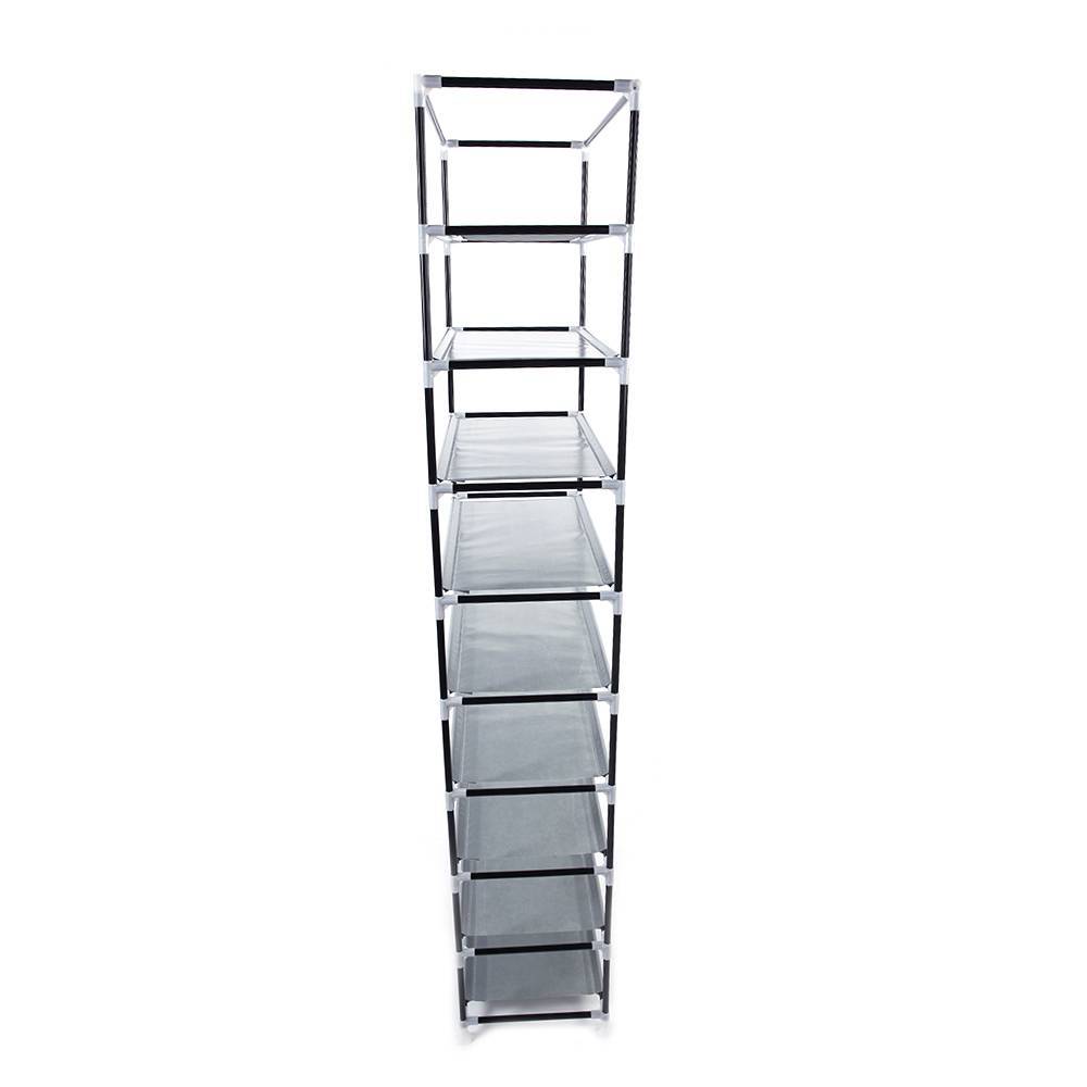 Fashionable Room-saving 9 Lattices Non-woven Fabric Shoe Rack Coffee Inkedjoy