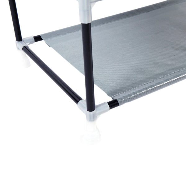 10 Layer 9-grid Non-woven Fabric Shoe Cabinet Purple Inkedjoy