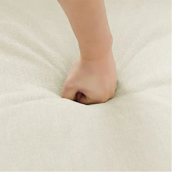 Sectional With Ottoman- Beige White My Store