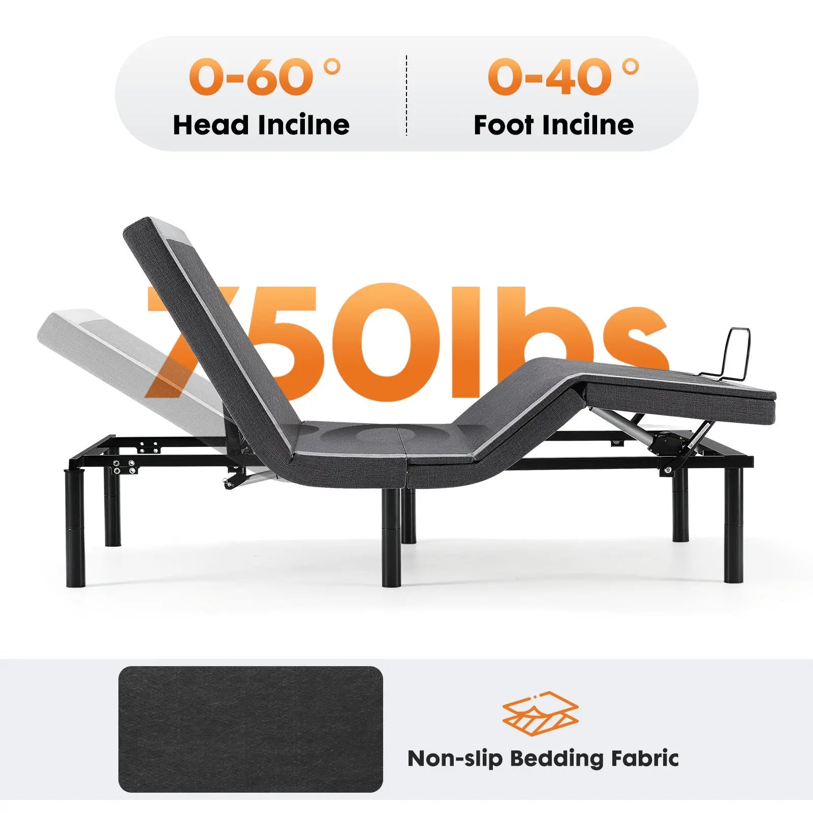 Electric Bed Fully Functional Bed Frame With Wireless Remote Control My Store