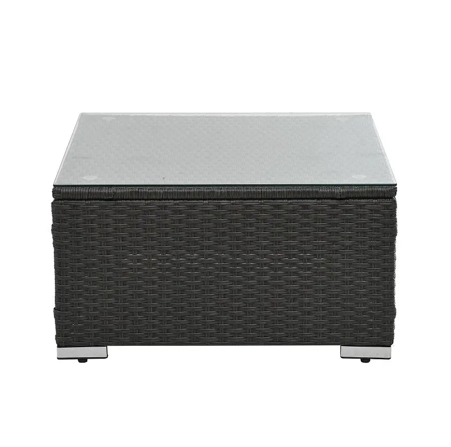 Patio Furniture, Outdoor Furniture, Seasonal PE Wicker Furniture, 7 Set Wicker Furniture With Tempered Glass Coffee Table My Store