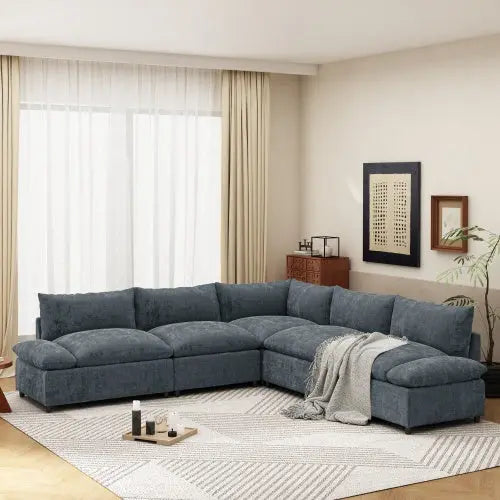 Deep Gray Sectional My Store