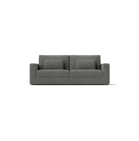 Modern 3 Seater Sofa, Upholstered Compressed Cushions My Store