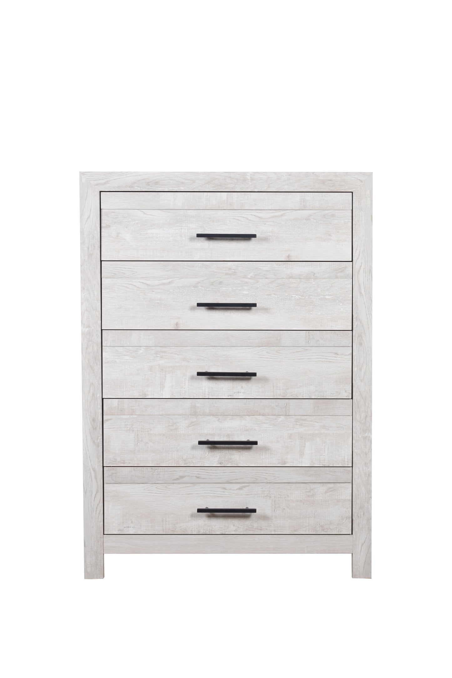 Modern Twin 5PC Storage Bedroom Set - Natural Wood Finish, Elegant Design - Ohberri