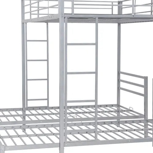 Full Over Twin Twin Size Bunk Bed With Built-in Shelf My Store