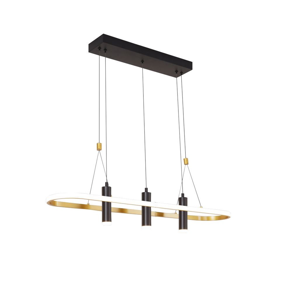 Black Gold Dimmable LED Pendant Light No Bulb My Store