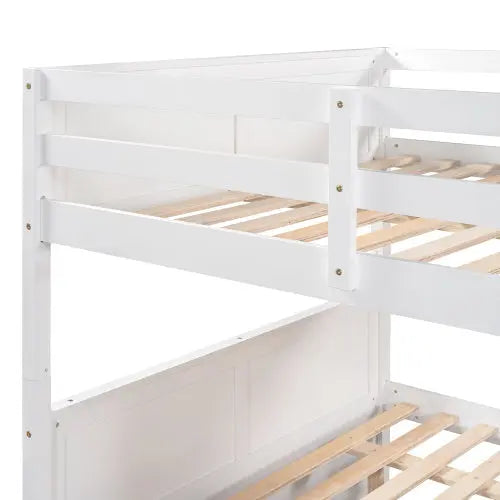Full Over Full Bunk Bed With Twin Size Trundle My Store