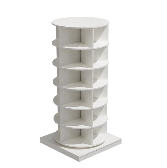 360 Rotating Shoe Cabinet 6 Floors Inkedjoy