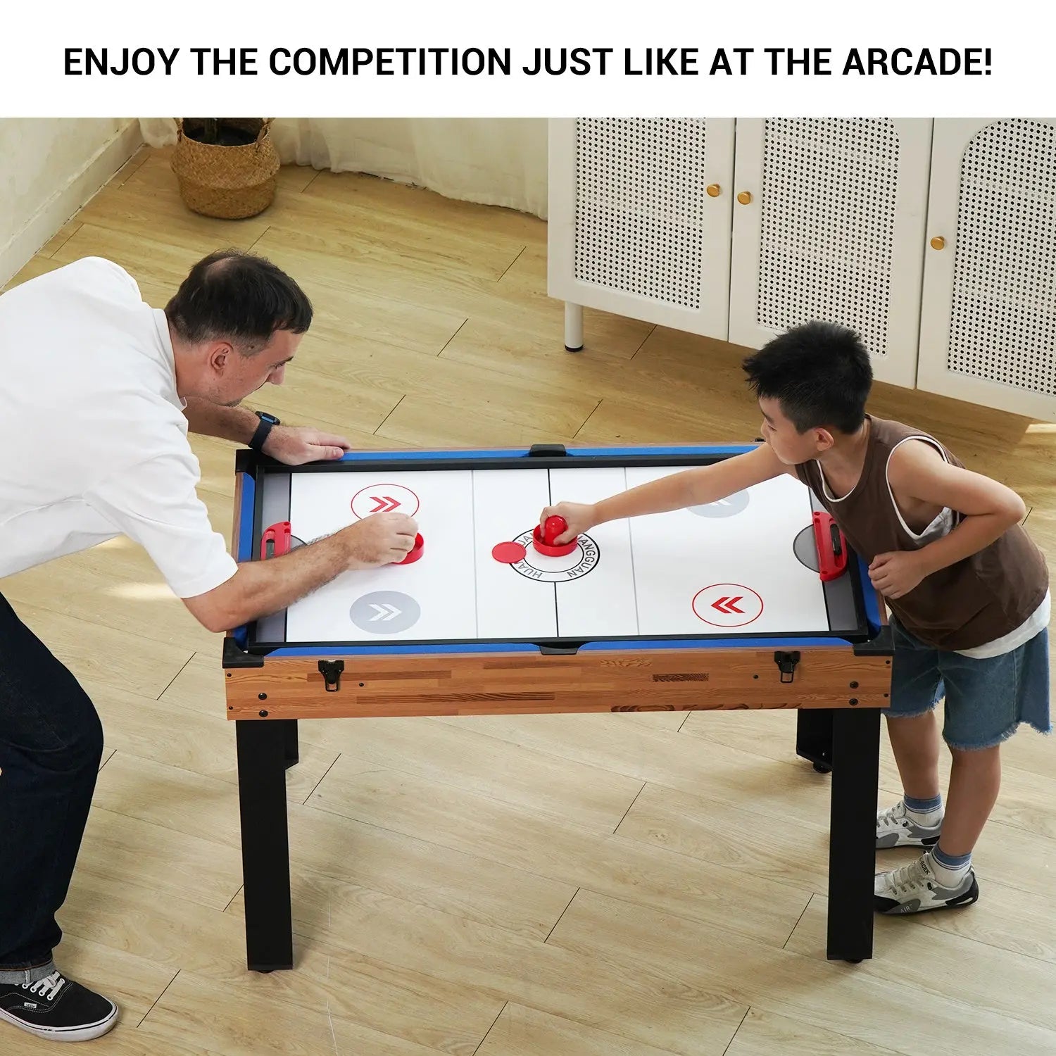 48in Folding Portable Combination Game Table  Set With Ping Pong, Air Hockey, Pool Billiards For Kids And Adults, Indoor And Outdoor Games My Store