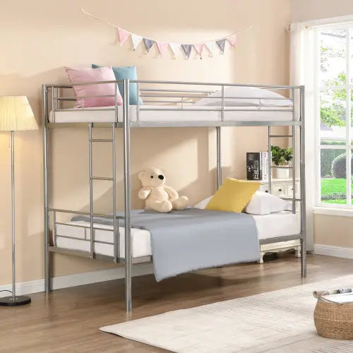 METAL BUNK BED SILVER My Store