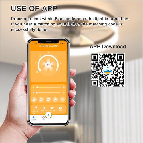 Ceiling Fan With Light Dimmable LED Recessed Mount Slim Modern Ceiling Fan Inkedjoy