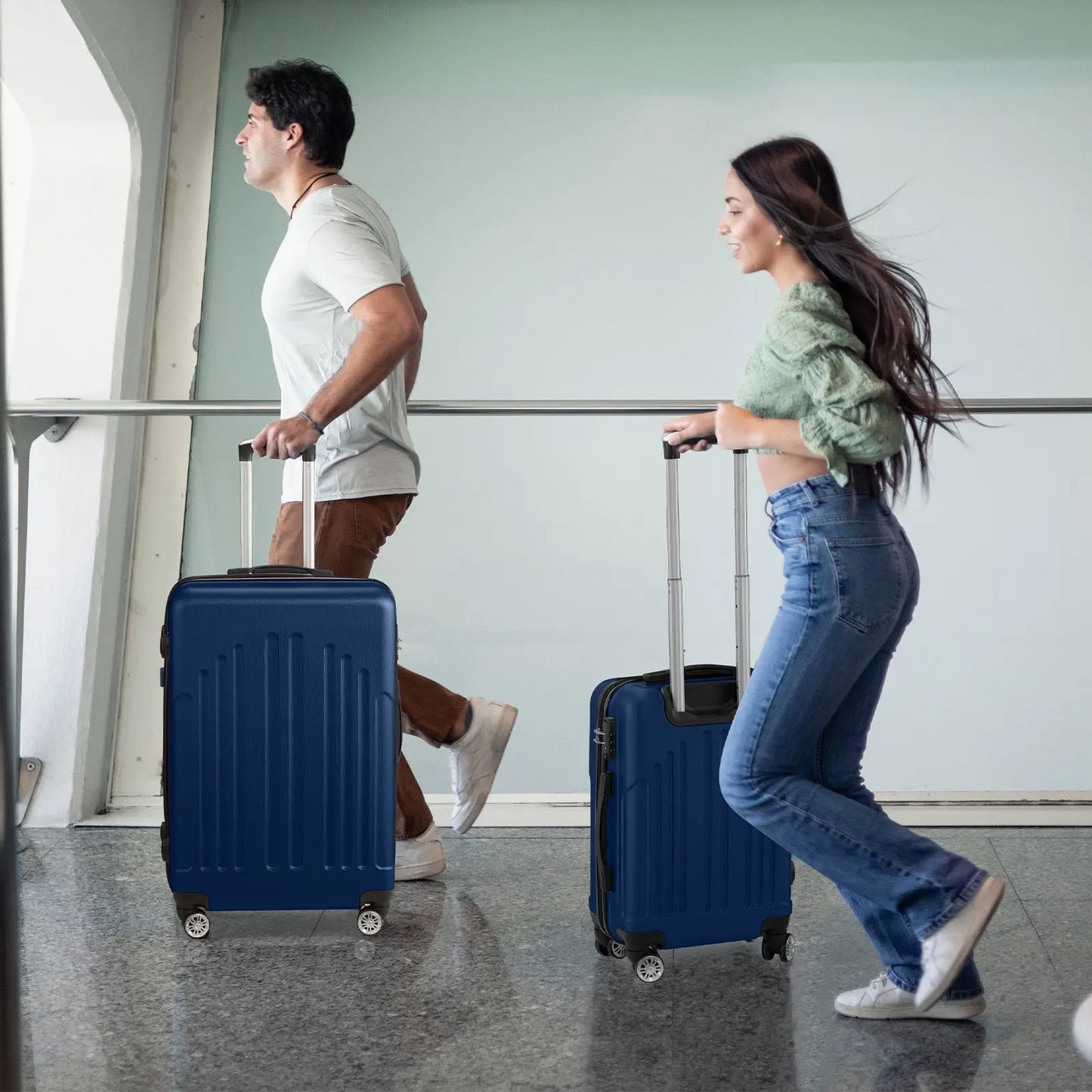 Three In One ABS PC Suitcase 20in 24in 28in Suitcase My Store