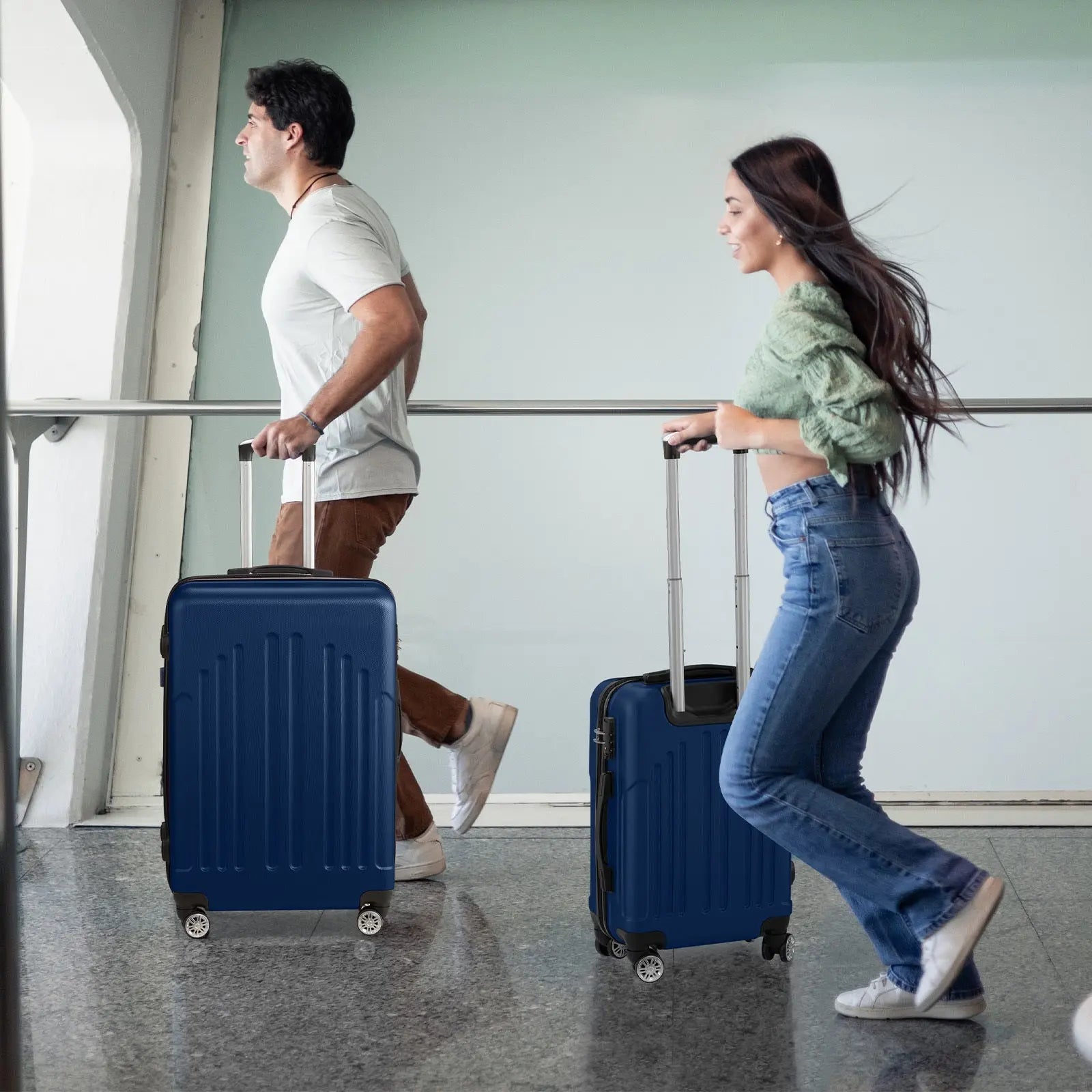 Three In One ABS PC Suitcase 20in 24in 28in Suitcase My Store