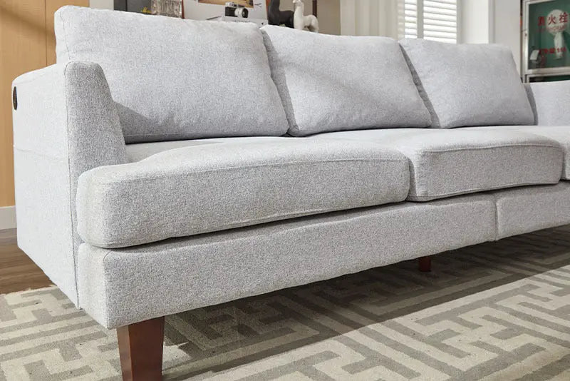 Fabric 3 Seater Couch With 2 USB My Store