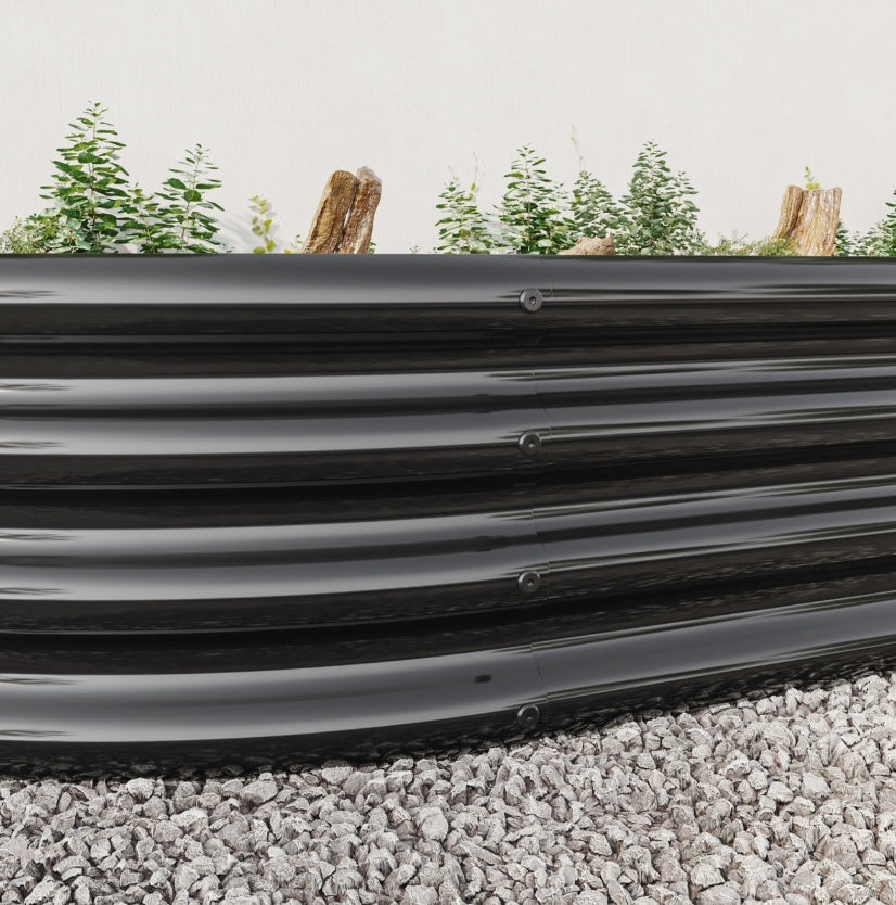 Oval Metal Elevated Garden Bed My Store