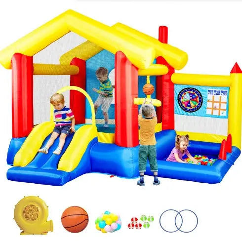 8 In 1 Inflatable Bounce House With Blower My Store