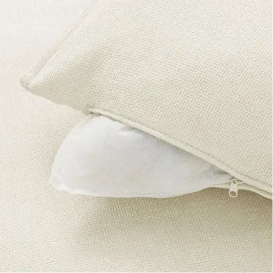 Sectional With Ottoman- Beige White My Store