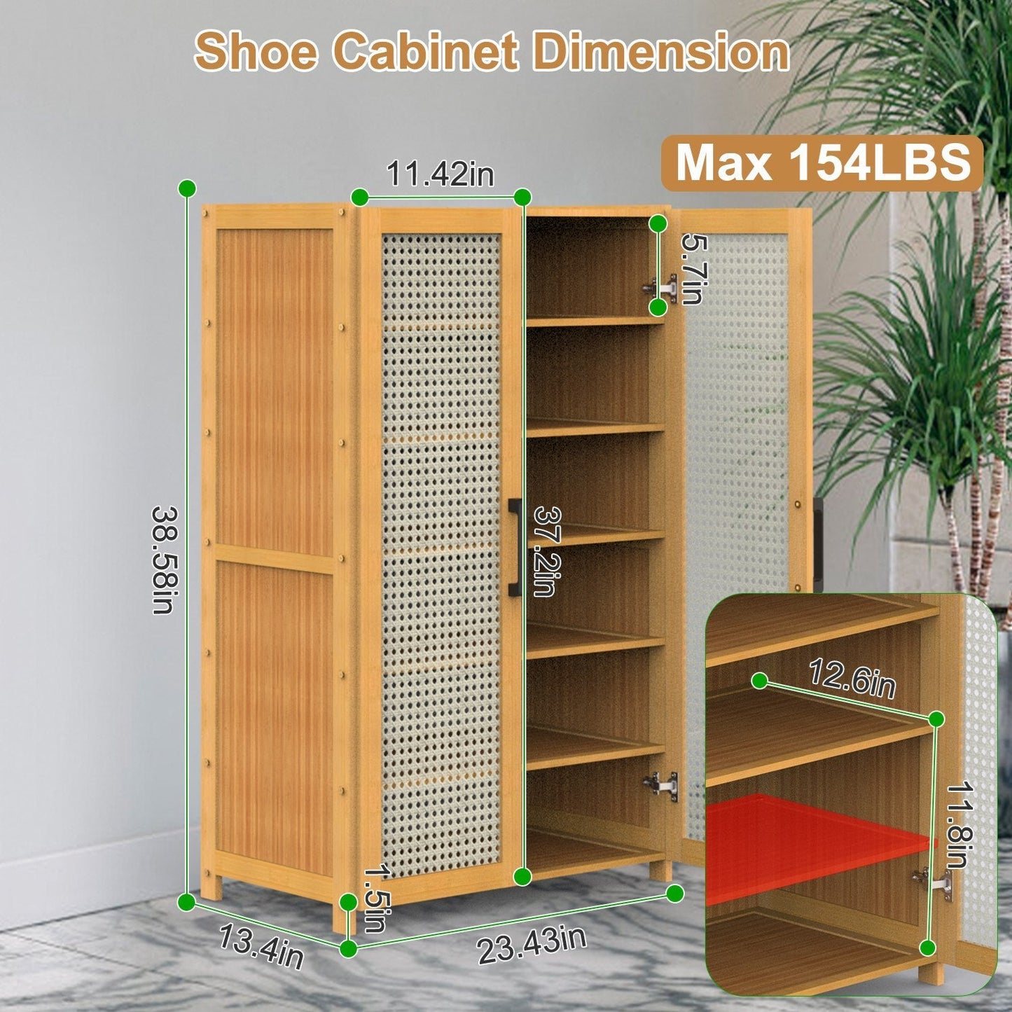 6-tier Bamboo Shoe Rack Inkedjoy