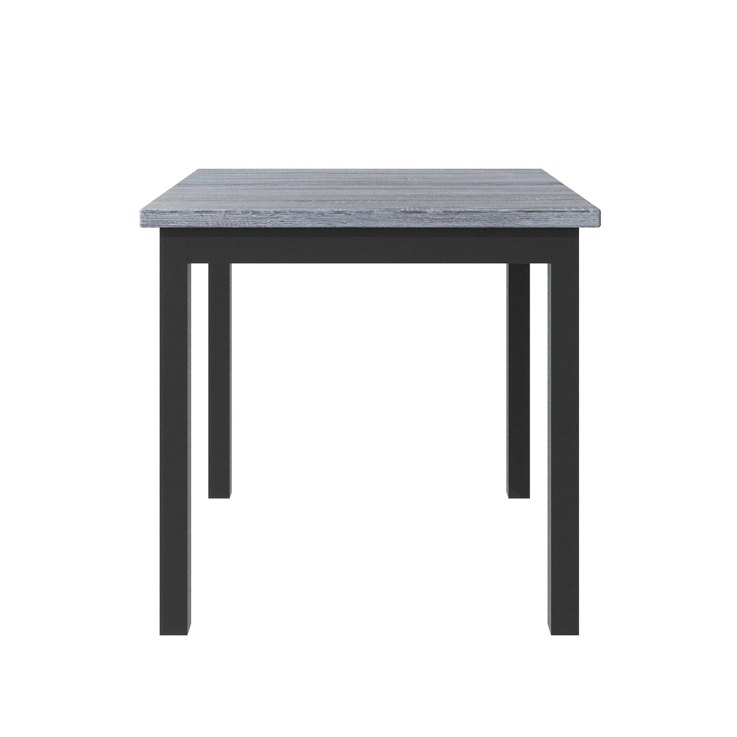 5-Piece Counter Height Dining Set, Wood Table Chairs Stools W Footrest Inkedjoy