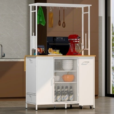 Kitchen Island With Storage Space White Inkedjoy