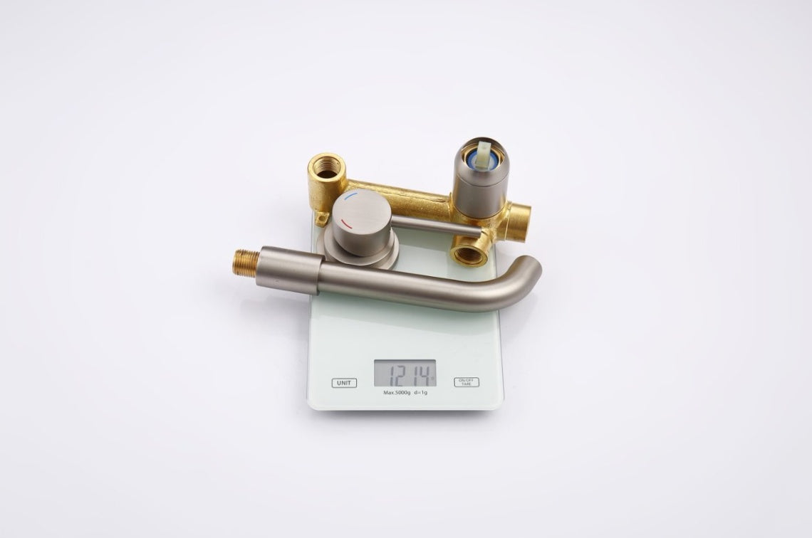 Wall Mount Faucet For Bathroom Sink Or Bathtub- Brushed Nickel Ohberri