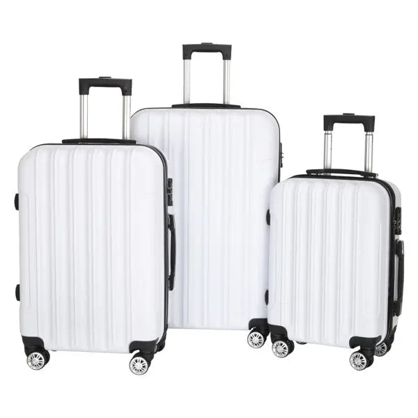 Vertical Pattern Three-in-one Trolley Case With Handle And Universal Wheels Inkedjoy