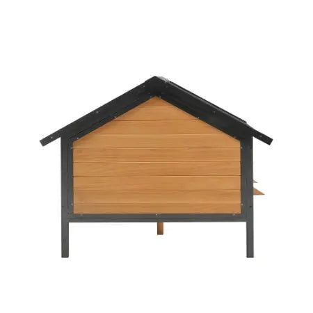 Outdoor Large Wooden Cabin House Style Wooden Dog Kennel With Porch My Store