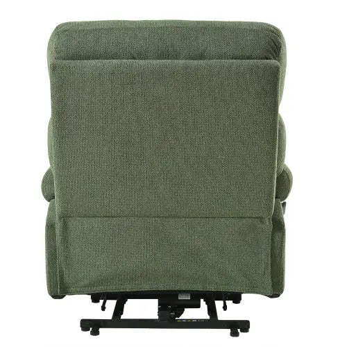 Over sized Power Lift Recliner Chair With Remote Control,Side Pocket -Dark Green My Store