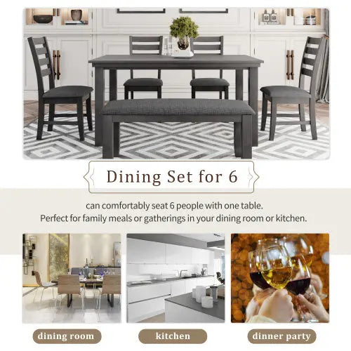 6-piece Dining Table Set My Store