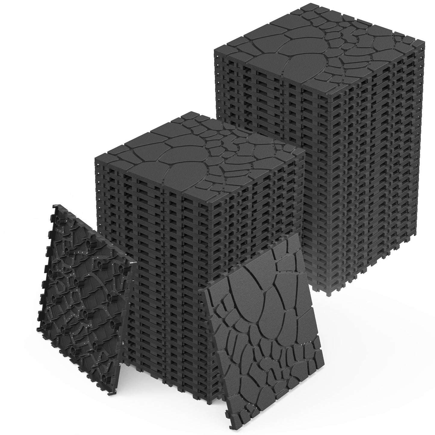 Waterproof, Wear-resistant, DIY Assembly, Garden, Courtyard, Balcony,plastic Flooring Inkedjoy