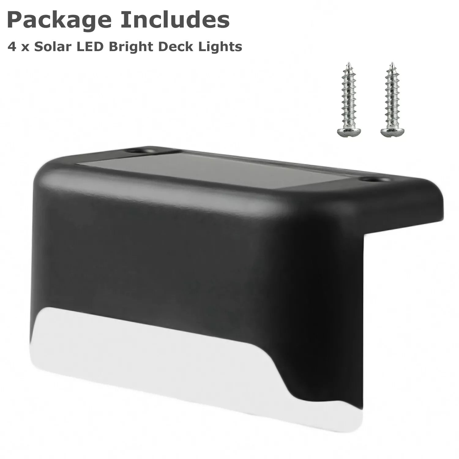 4 Solar LED Bright Deck Lights Ohberri