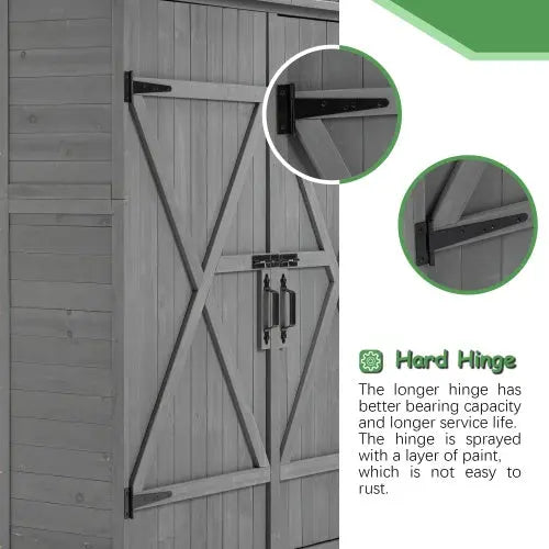 56L X 19.5W X 64H Outdoor Storage Shed My Store
