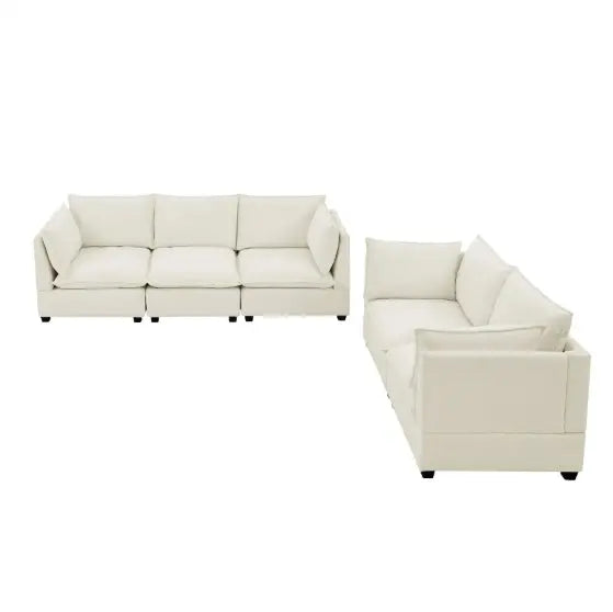 2-Piece Chenille Fabric Upholstered Living Room Furniture Set My Store