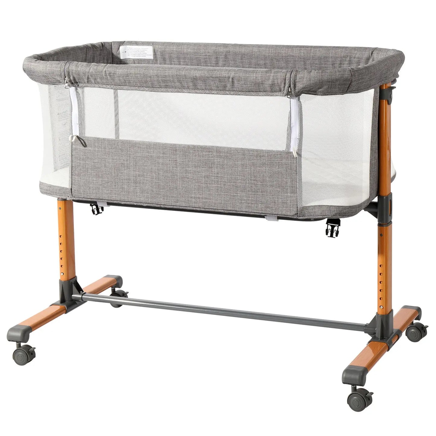 150D Encrypted Cationic Cloth , Grey, Bassinet Bed For Babies My Store