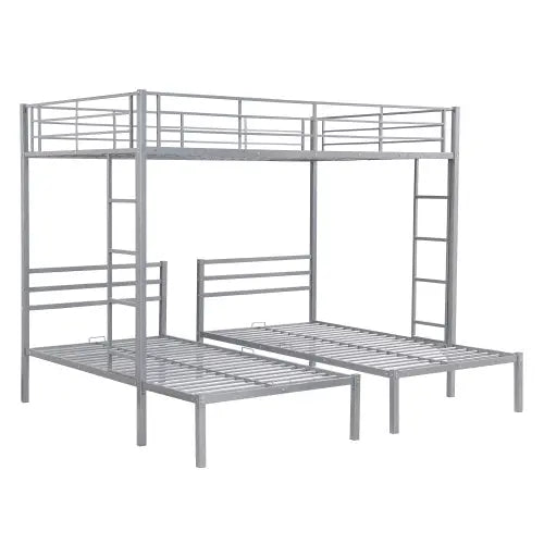 Full Over Twin Twin Size Bunk Bed With Built-in Shelf My Store
