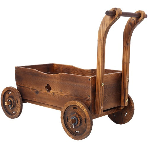 Wooden Wagon Planter Inkedjoy