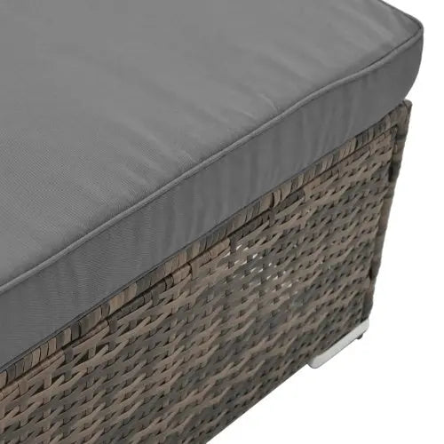 Patio Furniture, Outdoor Furniture, Seasonal PE Wicker Furniture, 4 Set Wicker Furniture With Tempered Glass Coffee Table My Store