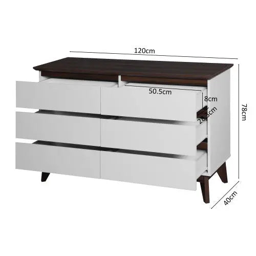 Particle Board 6 Drawer Dresser My Store