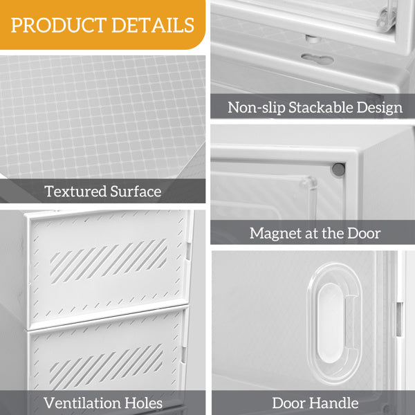 18pcs Plastic Mesh Shoe Box Inkedjoy