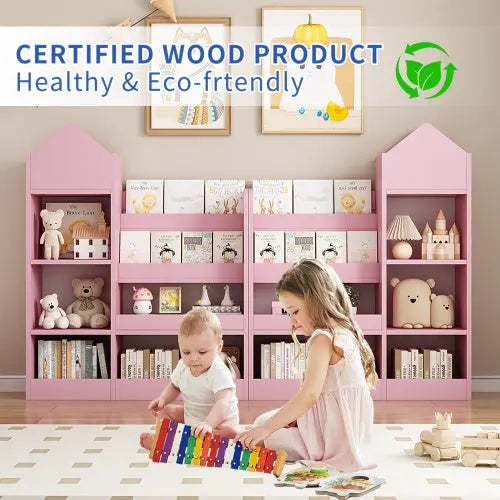 Children's Wooden Bookshelf My Store