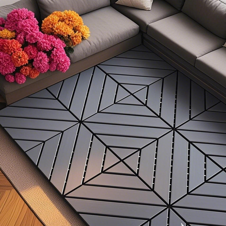 Waterproof, Wear-resistant, DIY Assembly, Garden, Courtyard, Balcony,plastic Flooring Inkedjoy