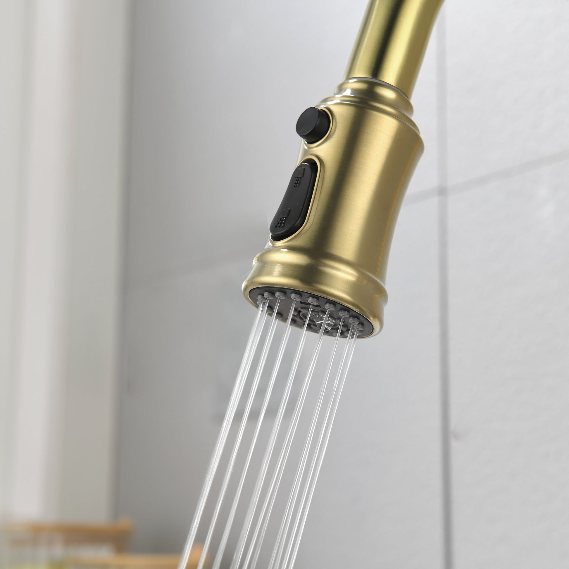 Single Handle High  Pull Out Kitchen Faucet- Stainless Steel Ohberri