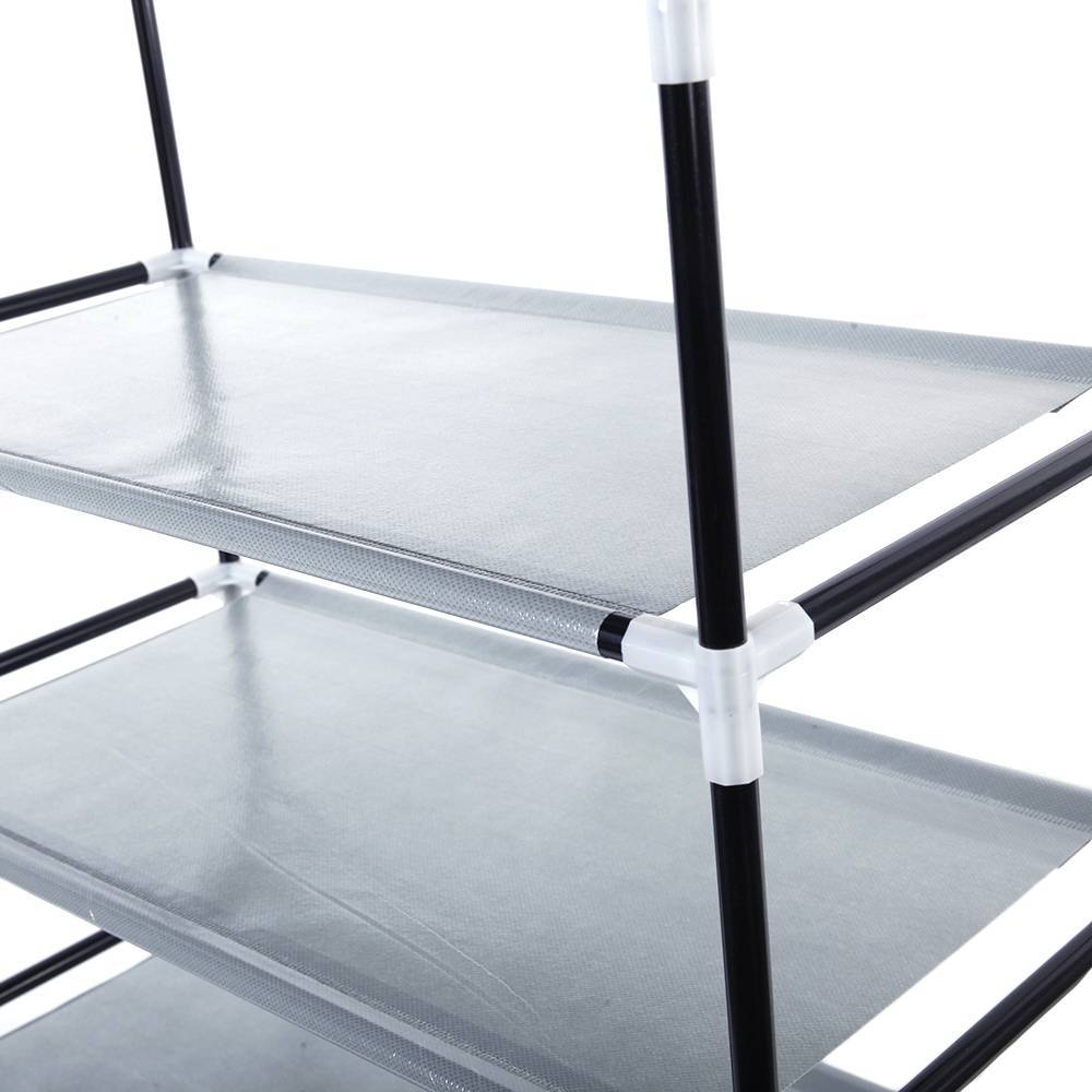 Fashionable Room-saving 9 Lattices Non-woven Fabric Shoe Rack Coffee Inkedjoy