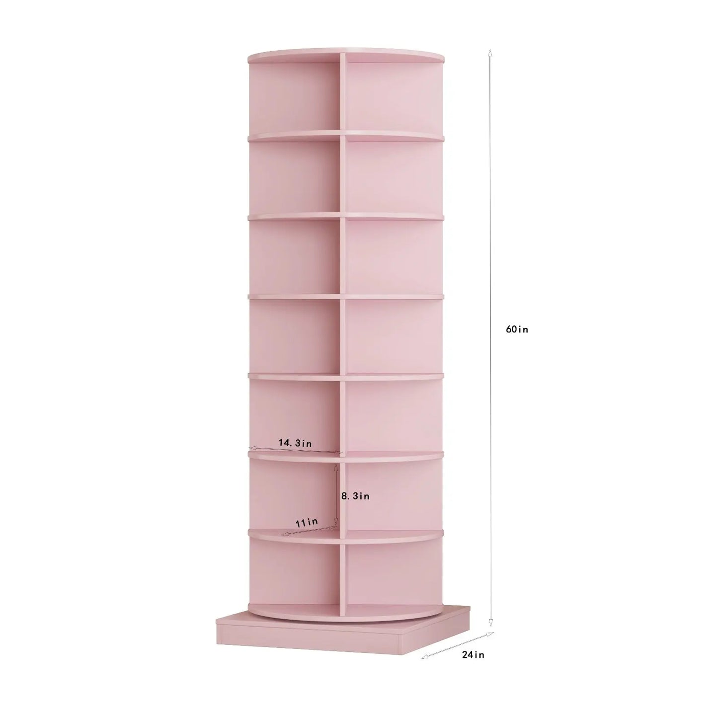New 360 Rotating Shoe Cabinet With 7 Layers Can Accommodate Up To 28 Paris Shoes Inkedjoy