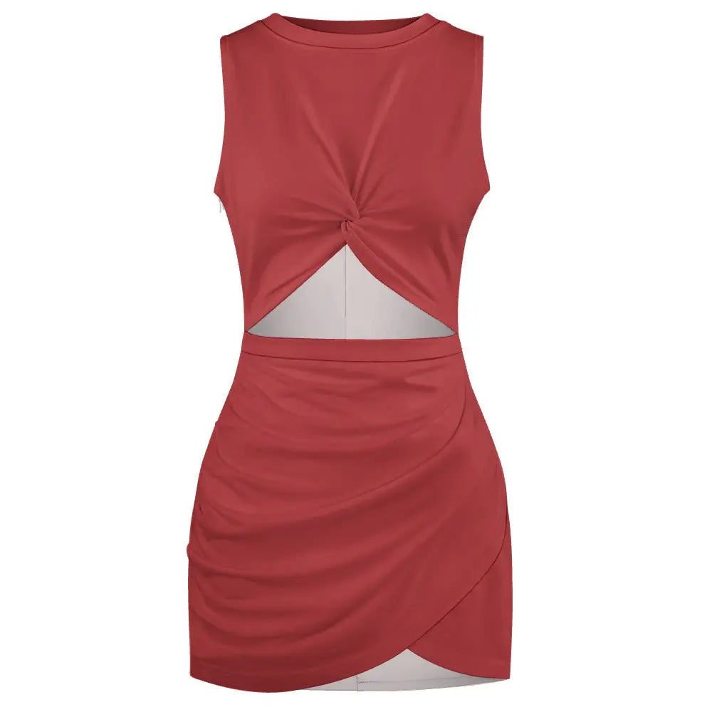 Navel-Baring Cross-Fit Hip Skirt Inkedjoy