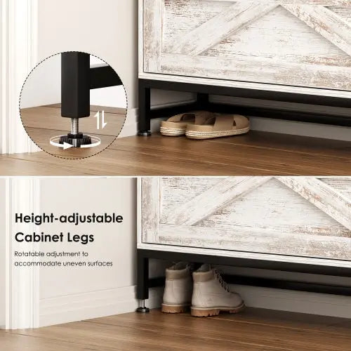 Shoe Cabinet Rack- White My Store