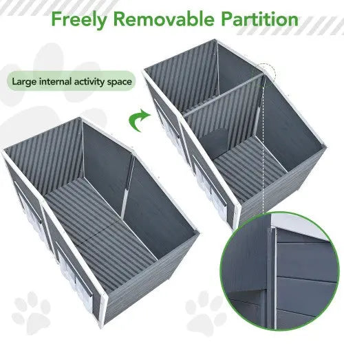 Large Wooden Dog House My Store