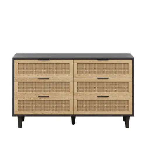 Rattan 6 Drawer Dresser My Store