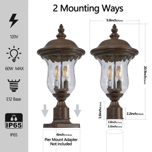 Vintage Outdoor Light Pole Lights Inkedjoy